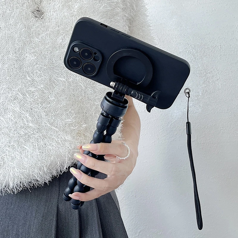 Universal Magnetic Phone Tripod For Cellphone Photo Video Vlog Stand Bracket