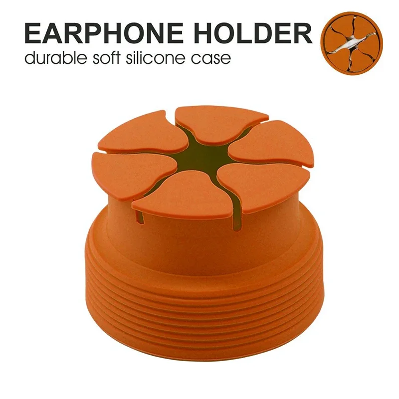 Cable Organizer Silicone For Earphones Digital Cables Portable Mini Earphone Holder Bowl Shape Cord Winder