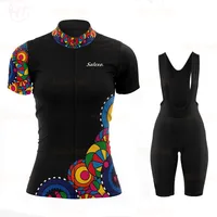 2023 WOMEN Short Sleeve Cycling Jersey Set Bike Clothes Summer Bicycle Clothing Girl Cycling Set Maillot Conjunto Ropa Ciclismo 1