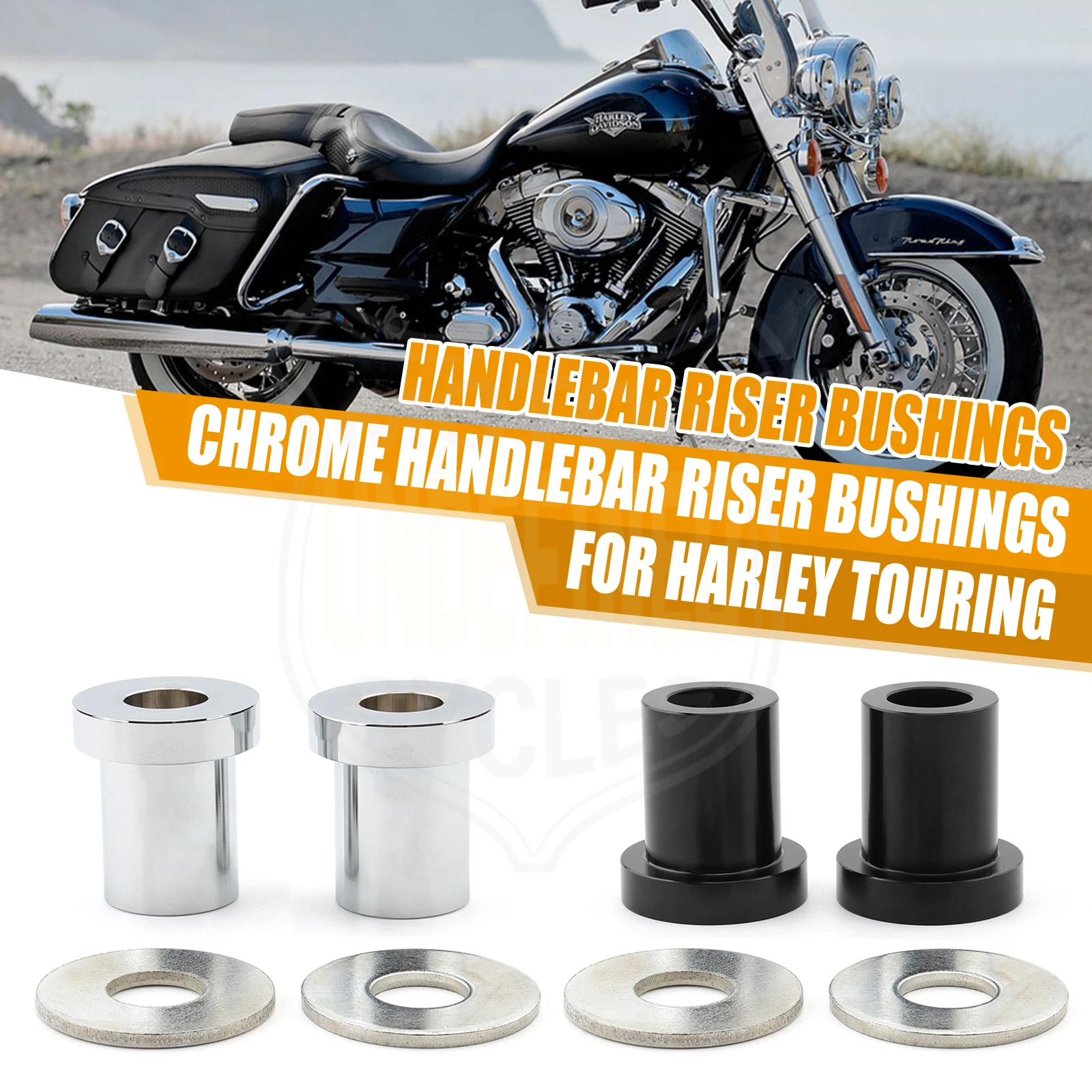 MotorcycleHandlebarRiserBushingsForHarleyTouringFLHRRoadKing