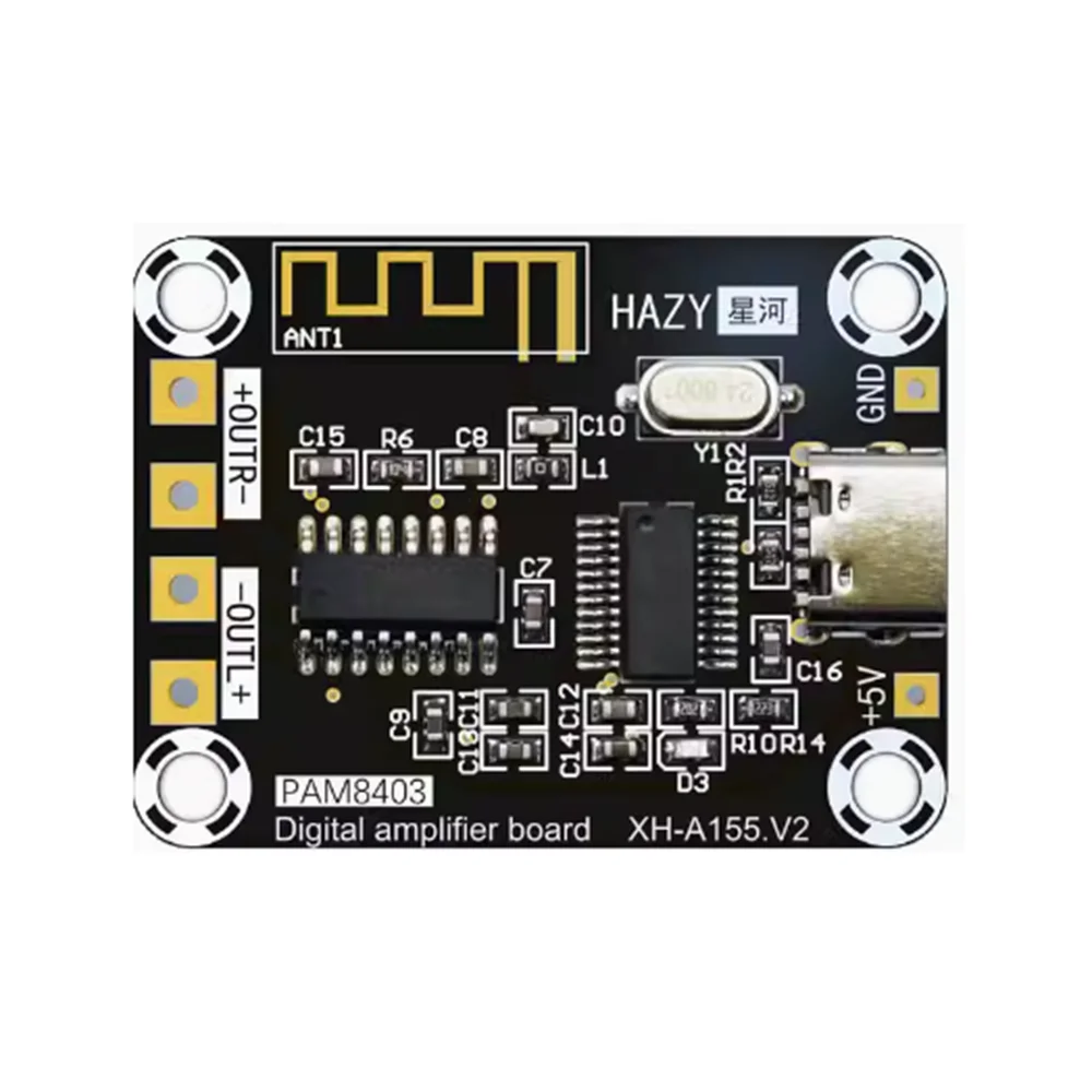 Placa Amplificadora De Audio Digital 15W+15W | Clase D, Chip PAM8610, Para MP3, Móvil O Portátil