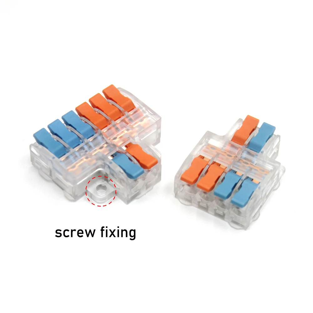 10/50pcs Quick Wire Connector Universal Compact Wiring Splicing Conector Electrical Push In Lighting Terminal Block Connector image 5