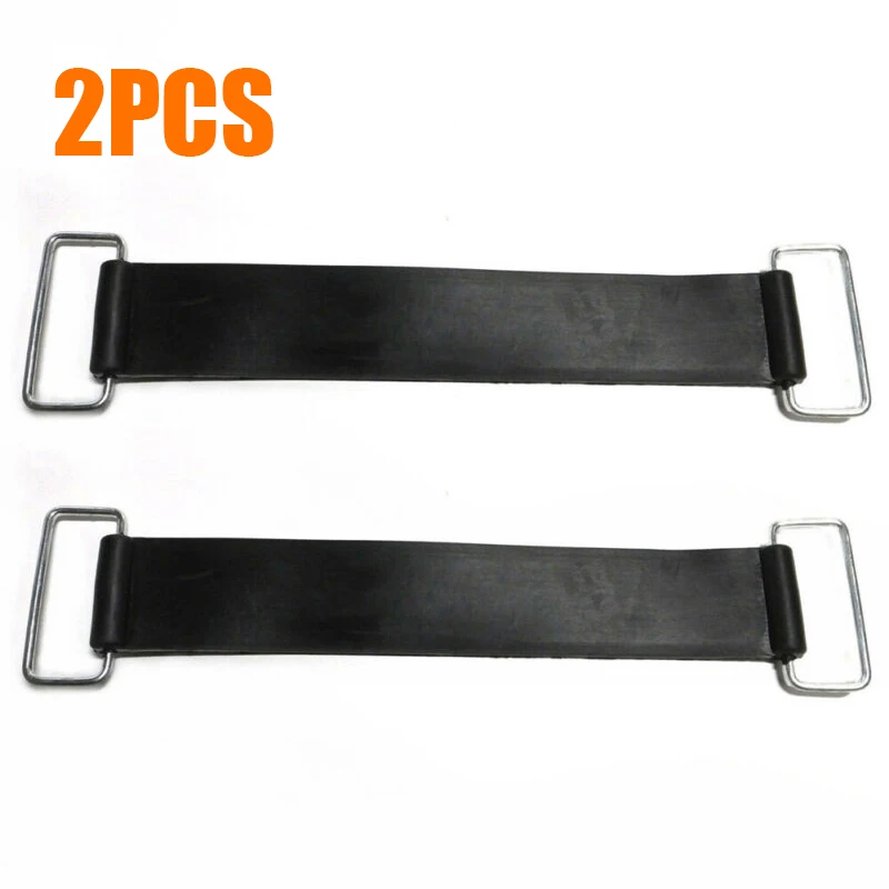 2Pcs Durable Motorcycle Battery Rubber Band Strap Fixed Holder Elastic Bandage Belt Stretchable For Honda Yamaha Suzuki 18-23cm two trees 3d printers rubber gt2 closed loop timing belt 2gt 6mm anti slip 2pcs 280mm