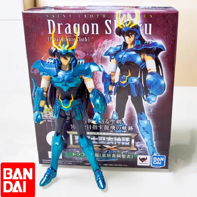 Original Saint Seiya Myth Cloth Ex Final Bronze Dragon Draco Shiryu V3 Ex Metal Armor 17Cm Action Figure Collection Model Toys