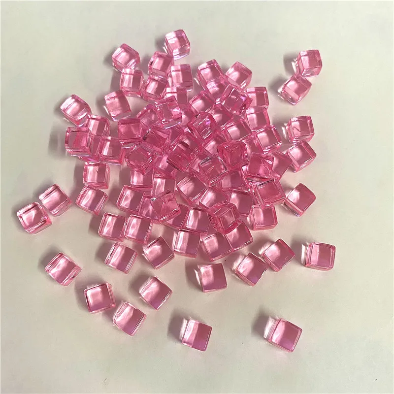 Set of 100 Clear Acrylic Dice
