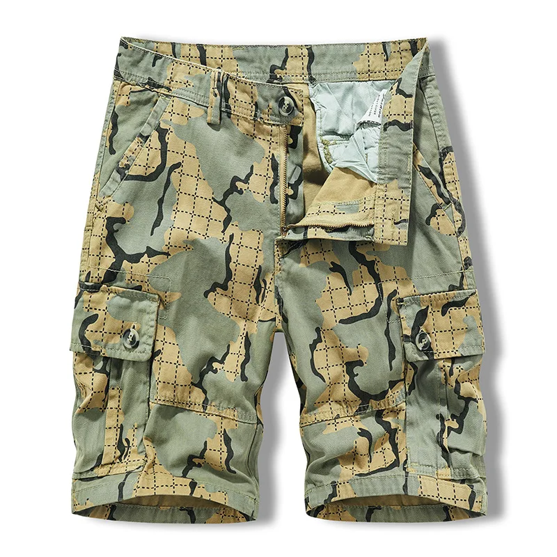 Tactical Outdoor Men's Summer Cargo Shorts Male Fashion Camouflage Cargo Pants