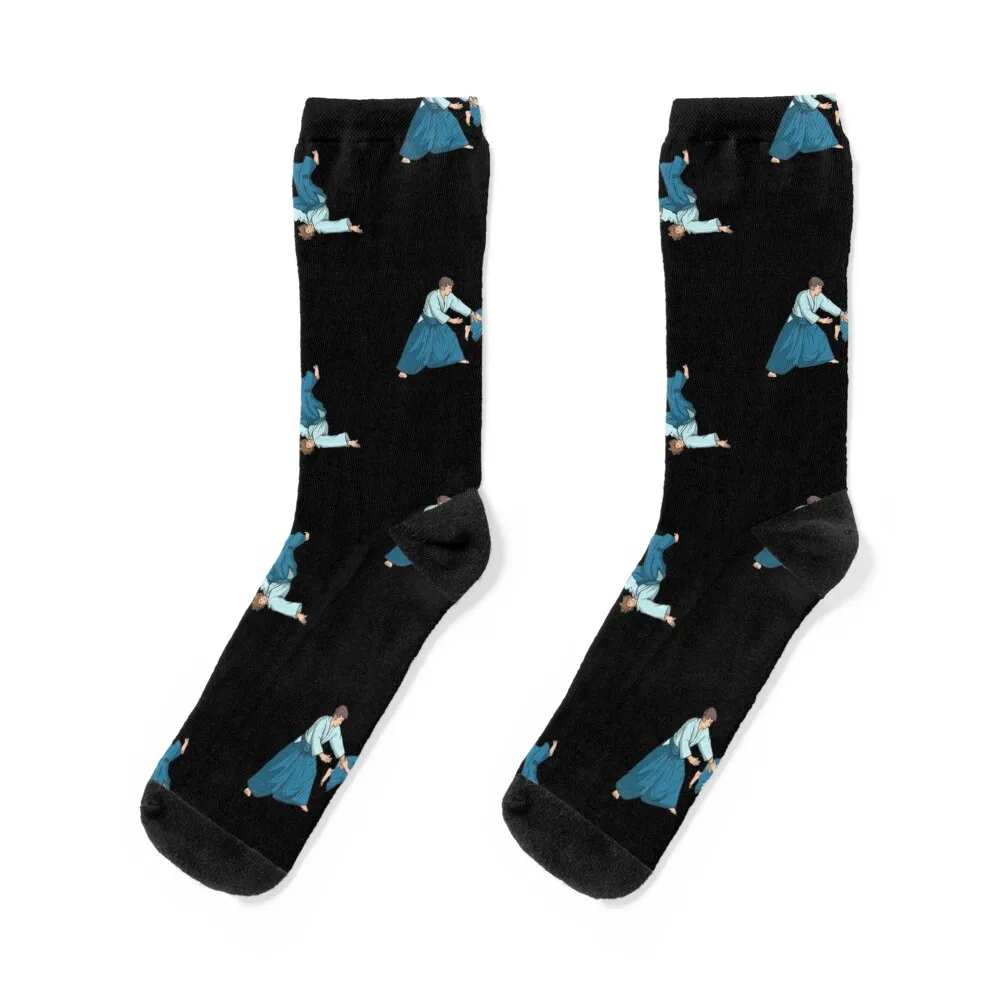 Aikido fighter Socks Antiskid soccer socks designer socks socks aesthetic Socks For Man Women's