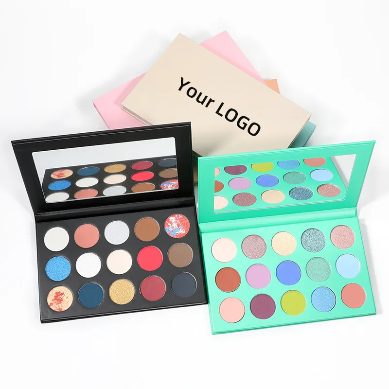 

Eyeshadow Palette Wholesale Pick Your Own Colors Custom Empty Makeup Cardboard Eye Shadow Private Label Matte Shimmer Shades