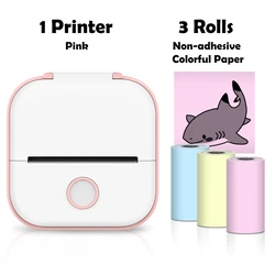 Phomemo T02 Wireless Portable Inkless Thermal Sticker & Label Printer (Pink D)