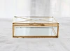 Creative Nordic style Retro Jewelry display Glass box Transparent envelope Glass jewelry box Desktop tissue storage box 4
