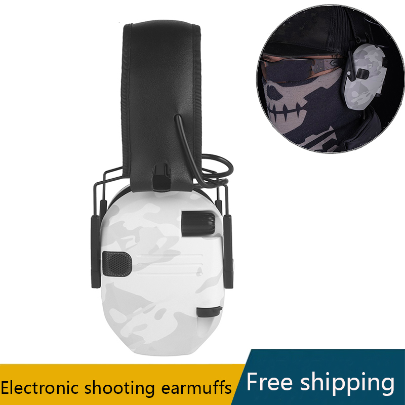 Electronic shooting earmuffs, hearing protection headphones, anti-noise headphones, hunting ear protection amplification