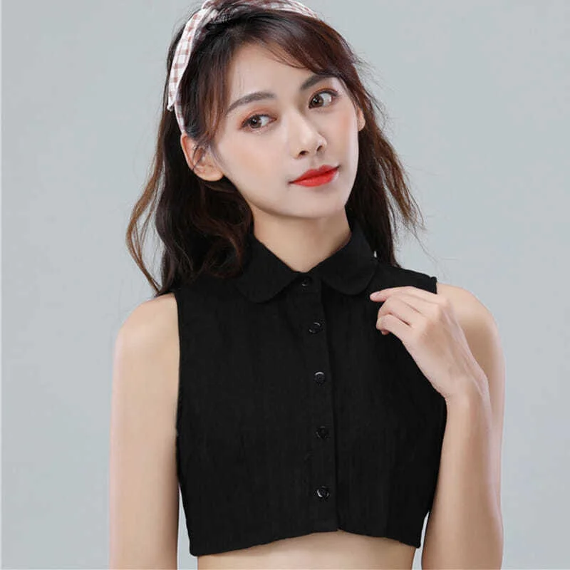

Fake Collar Women Versatile Pure Cotton Square Matching Temperament in Autumn Winter Sweater
