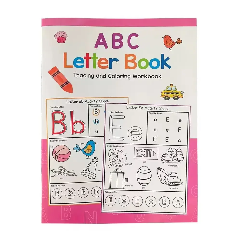 Letters A-Z Letter Tracing Practice Workbook Preschool English Learning Kindergarten Alphabet Writing Coloring Book Montessori 6