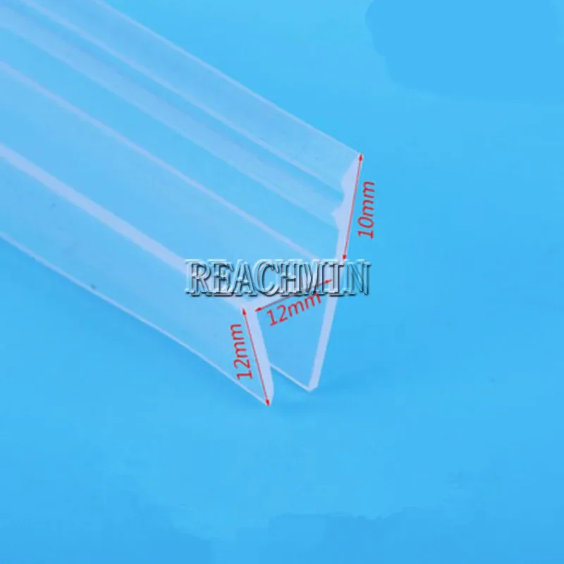 5 M/lot h shape silicone rubber shower room door window glass seal strip weatherstrip for 6/8/10/12mm glass