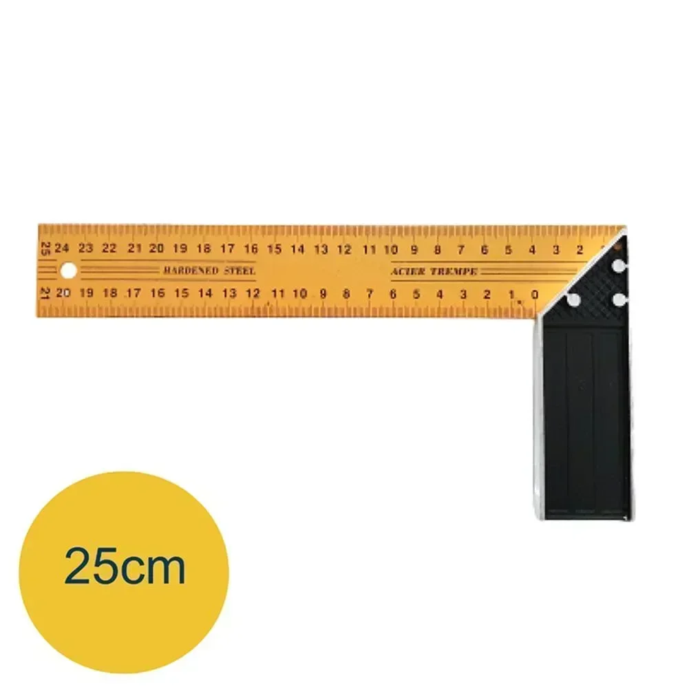 Angle Square Ruler Carpenter L-Square Measure Precision Ruler Stainless Steel Woodworking 90 Degree New Practical