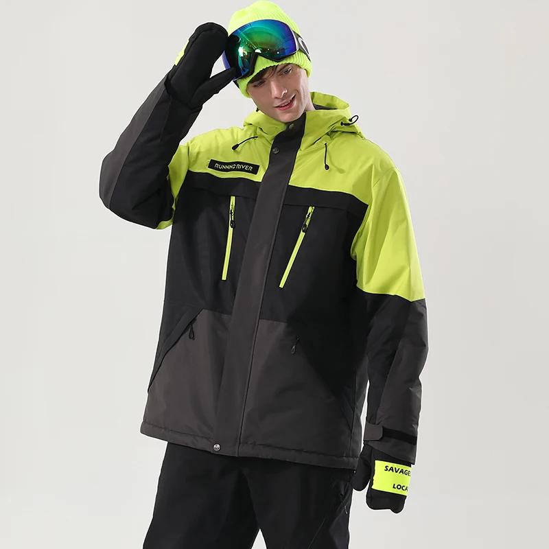 RUNNING RIVER Brand Men Snowboarding Hoodie High Quality Hooded outdoor Sports ski women Snowboard Jacket ripstop4417