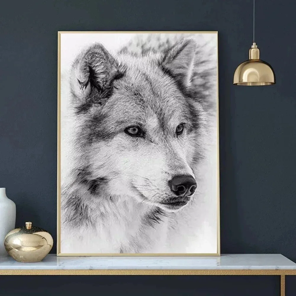 LoBo Preto e Branco: A Arte de Parede que Transforma Espaços com Estilo  Nórdico e Profundidade Visual, image size:1000x1000