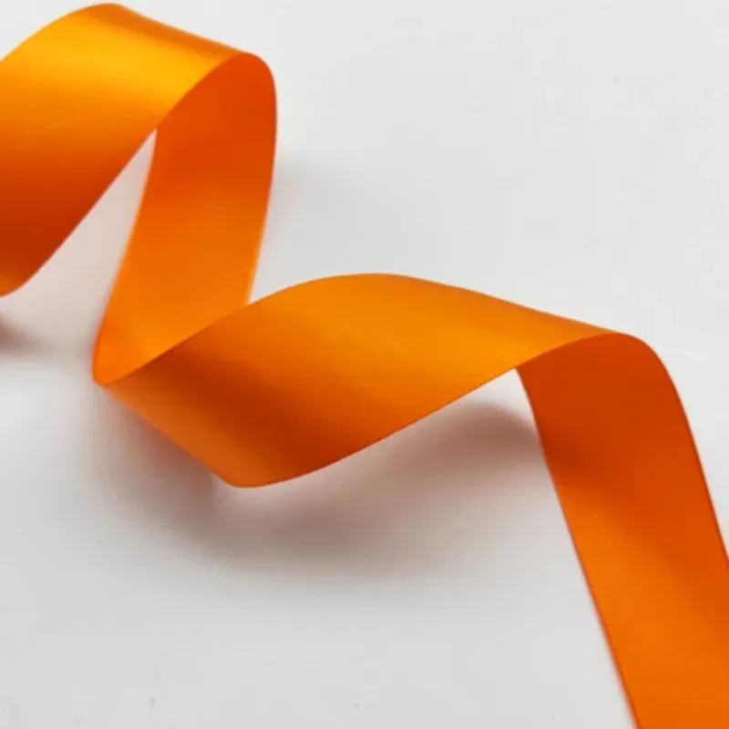 Vibrant Orange Yellow Ribbon for Decorative and Crafting Projects - 22 Meters