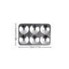 Art painting tools Aluminum rectangular 6-hole round palette palette gouache pigment 2