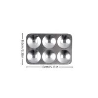 Art painting tools Aluminum rectangular 6-hole round palette palette gouache pigment 2