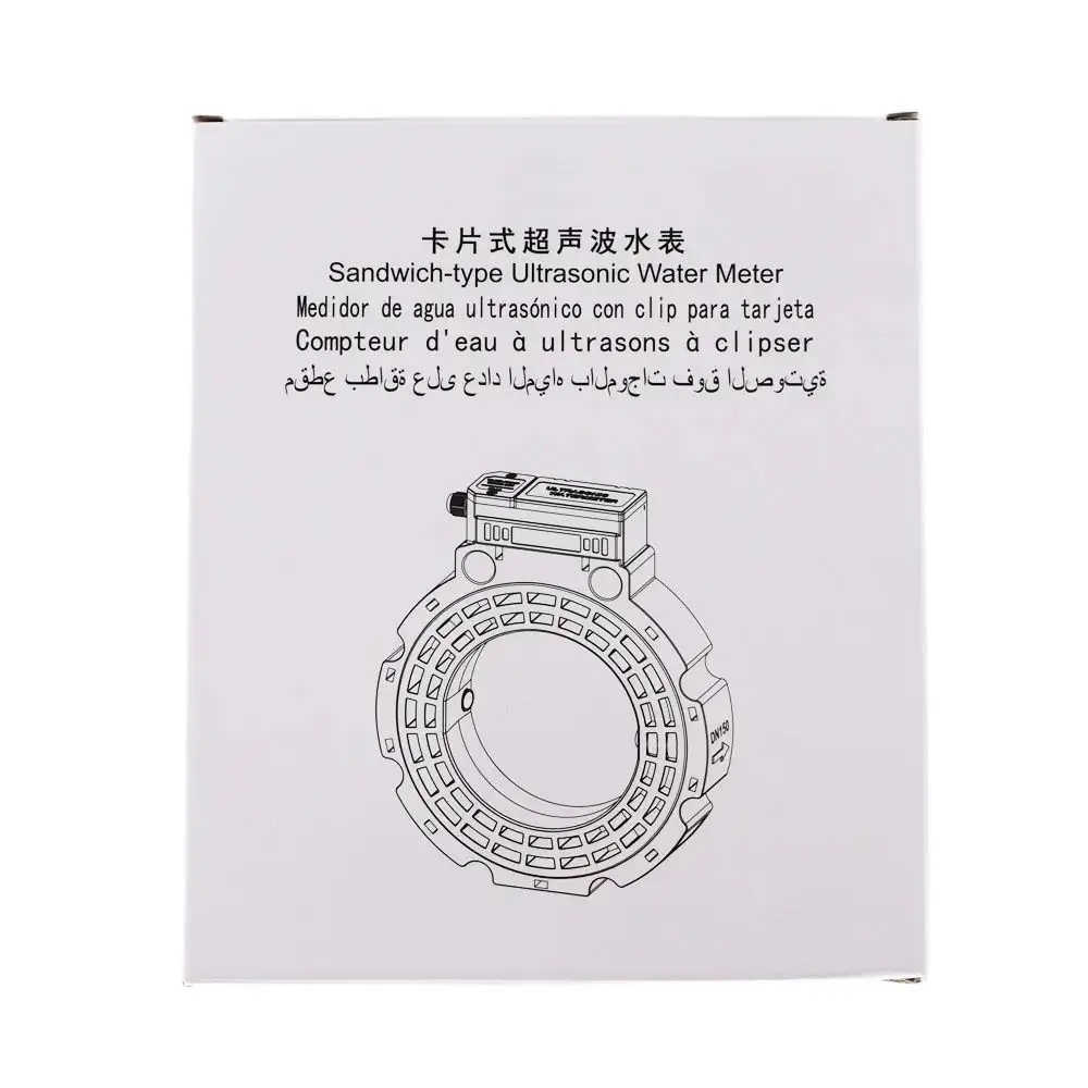 Ultrasonic Water Meter DN125 DN150mm Battery Supply RS485 Flange connection IP68 digital water flow meter