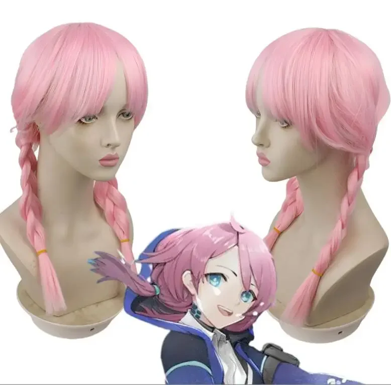 

Arknights Blue Poison Wig Women Girl Braid Wig Hair Pink Wig Cosplay Anime Cosplay Wigs Heat Resistant Wigs Hair