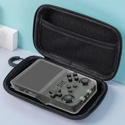 EVA Hard Protective Carbon Fiber Patterned Portable Game Console Storage Bag for Bundle 1 (Black 1)