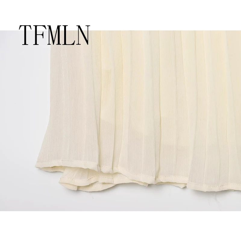TFMLN Woman Summer Fashion Skirt 2025 Women High Waist Long Skirts For Women Midi Skirt Office Elegant Women's Skirts
