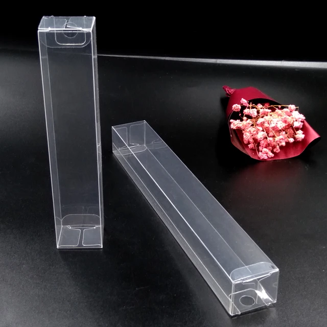 Transparent Plastic Boxes with Hanging Hole, Pen Pencil Small Packaging  Box, 50PCs, 2.5x3x15.5/22cm - AliExpress