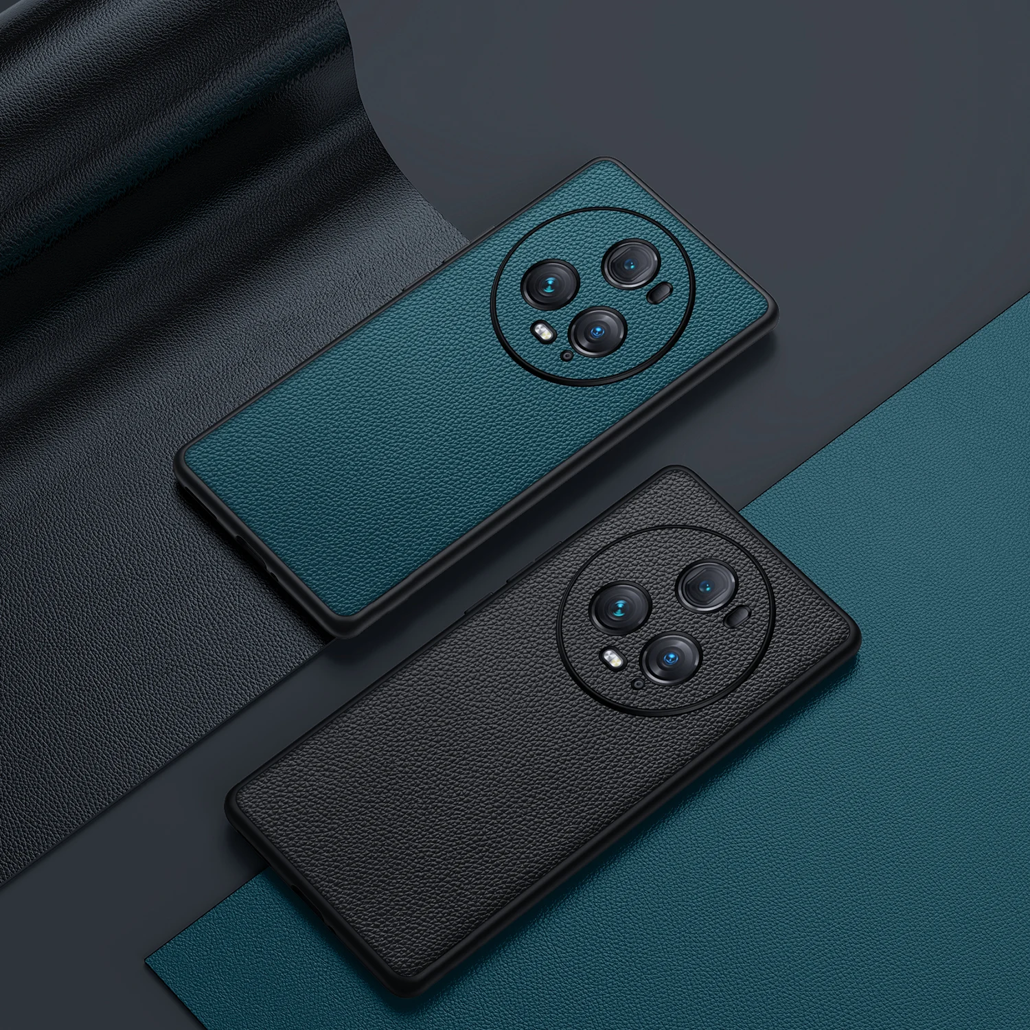 

Ультратонкий чехол из натуральной кожи для телефона Honor Magic5 Ultimate Fashion Business Camera Lens Protection для телефона Honor Magic5 Pro