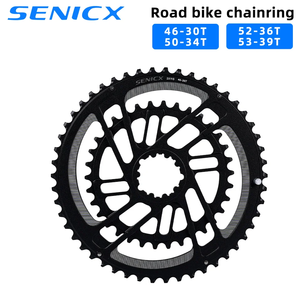 Senicx チェーンリング 一体型　歯数 46/30 Sb0933664c9ad446494db5f233c668