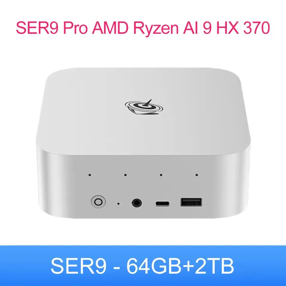 Beelink SER9 AMD Ryzen AI 9 HX370 Powerful AI PC DDR5 Mini Gaming