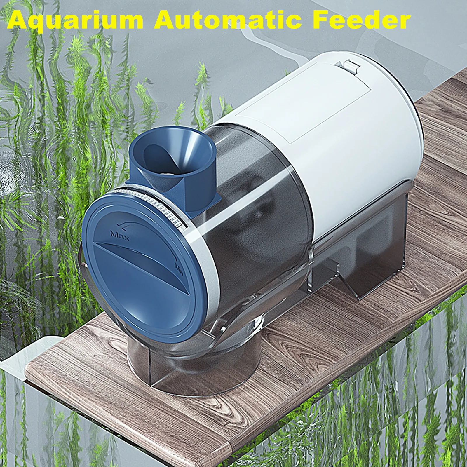 

Aquarium Automatic Feeder Electronic Feeder Fish Tank Feeding Machine LCD Timing Aquatic Organisms Feeder for Flakes Granules