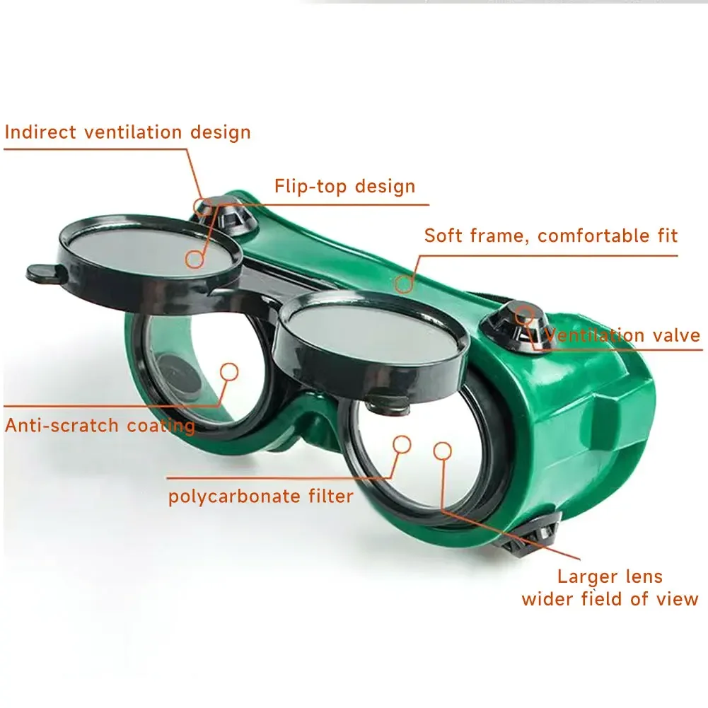 Welding Glasses Work Safety Eye Protecting Glasses Goggles Lab Dust Paint Industrial Anti-Splash Wind Dust Proof Cycling Glasses