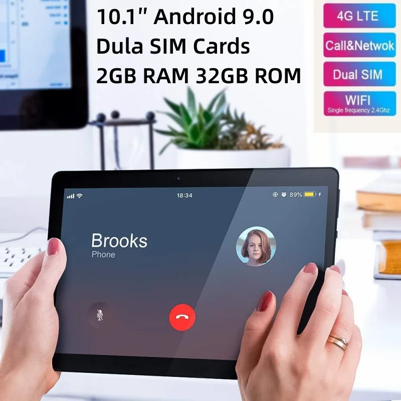Free Gifts 10.1'' Android 9.0 Tablet 2GB/3GB RAM 32GB ROM MTK9863 4-Core WiFi Dual SIM Phone Call Tablets PC 1280 x 800 IPS 3
