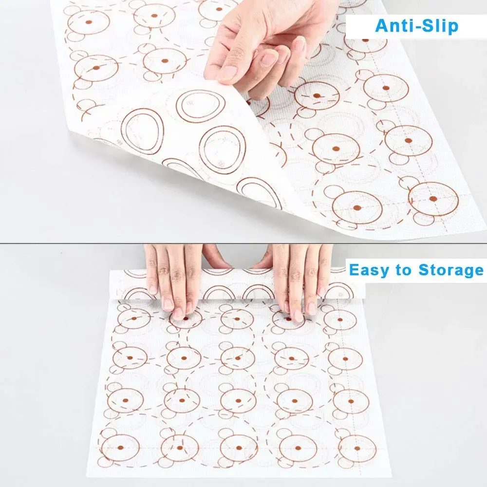 Double Sided Silicone Baking Mats Non-Stick Macaron Mat Cookie Pad Rolling Dough Mats Cake Fondant Bakeware Pastry Baking Sheet