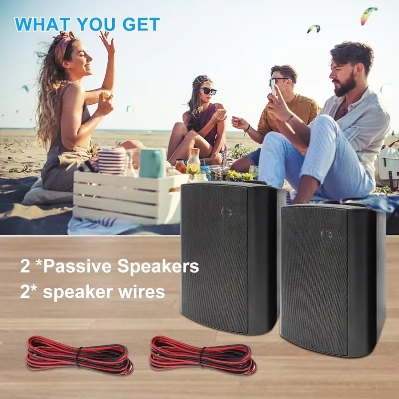 هيرديو 2 قطعة 6.5 بوصة 400 واط مكبرات صوت خارجية س...