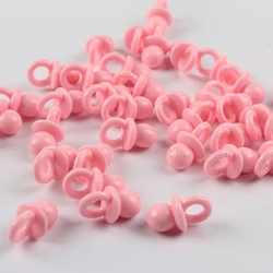 Charming Set of 20 Pink & Blue Mini Transparent Pacifiers for Baby Shower Decorations and DIY Crafts (2)