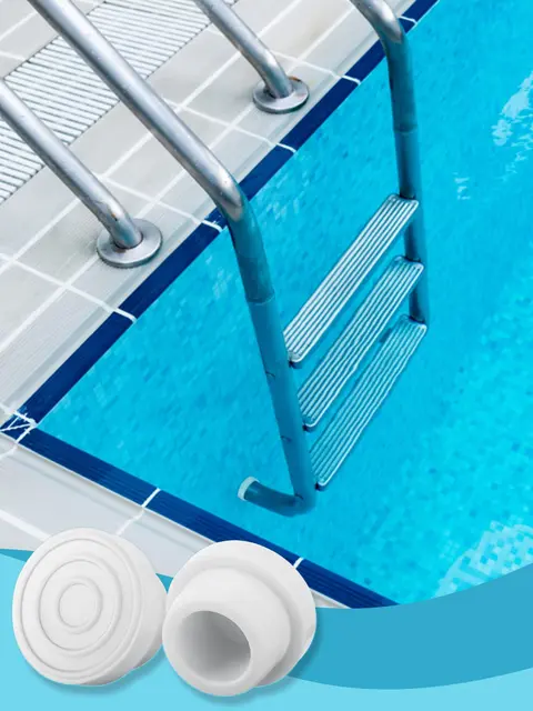 2 Pieces Pool Ladder Bumpers, Rubber Pool Ladder Caps For Pool Ladder ...