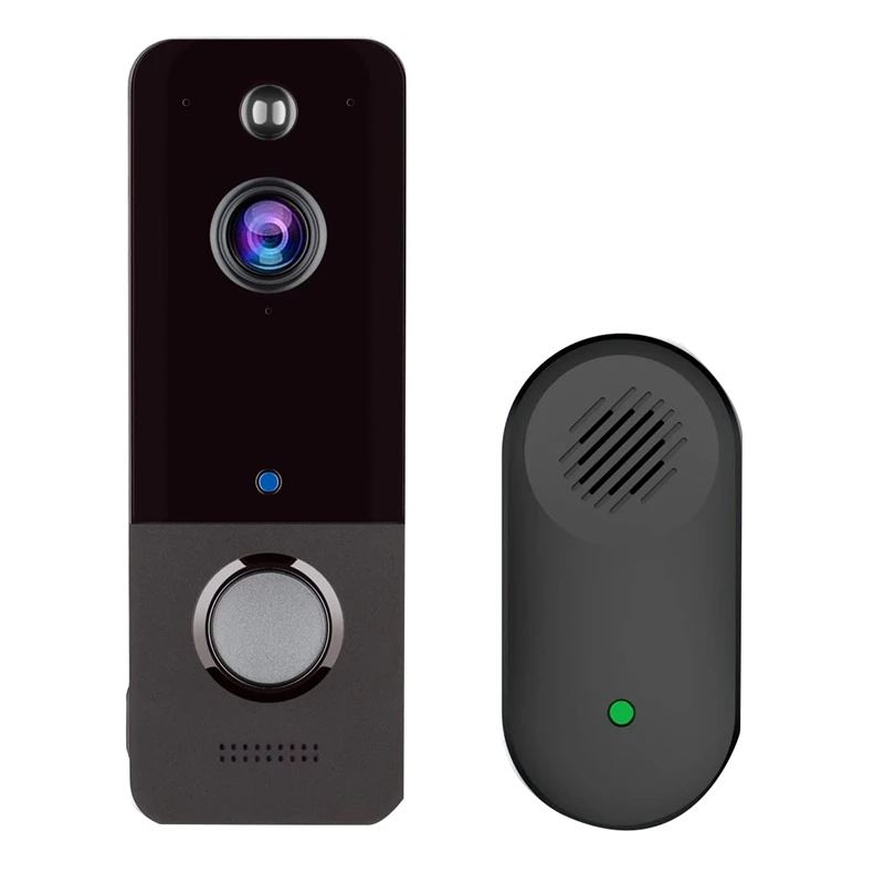 

Wireless Video Doorbell Wifi Camera With Chime,Cloud Storage,Human Motion Detection, Real Time,2-Way Audio, Night Vision