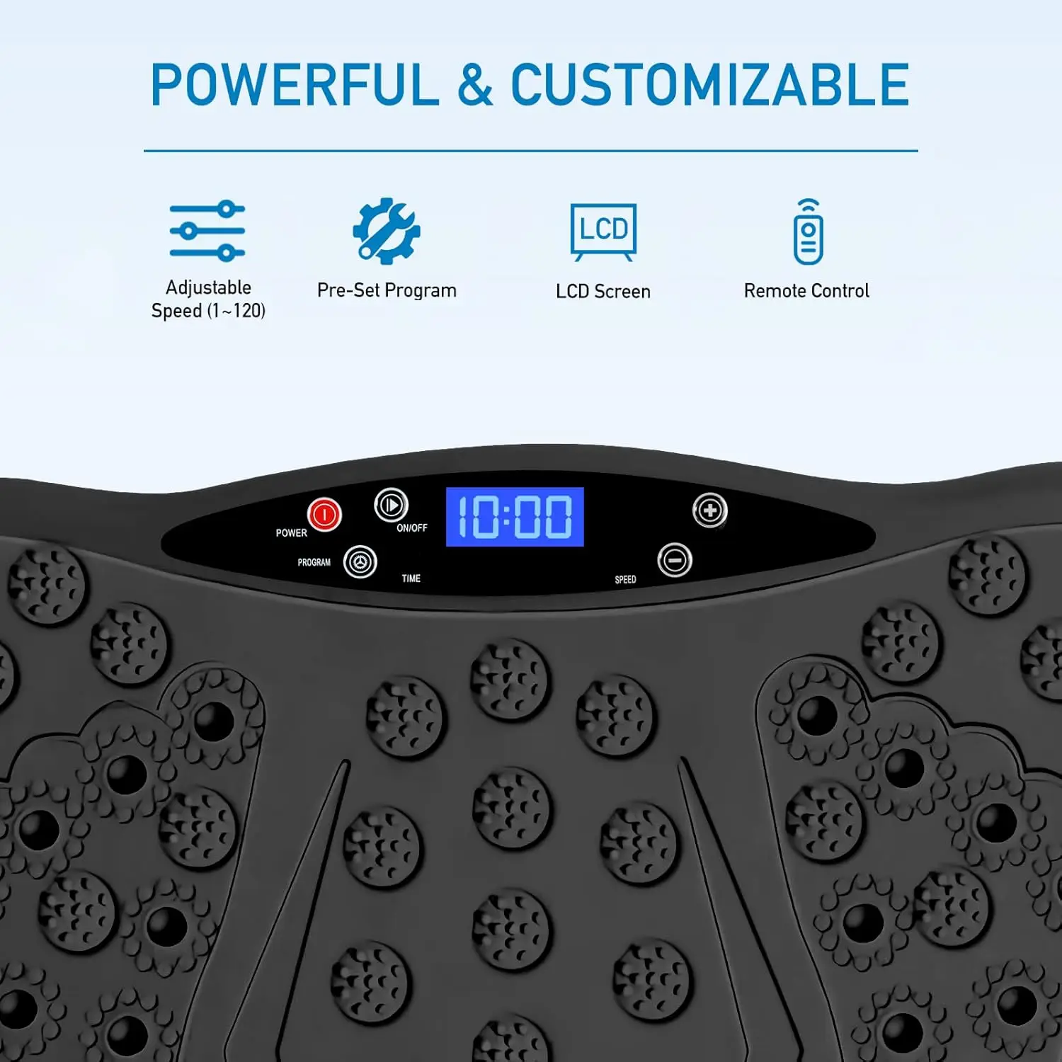 Plate Exercise Machine with Remote Control, Vibration Platform for Weight Loss, Whole Body Workout Machine, Fitness Machine