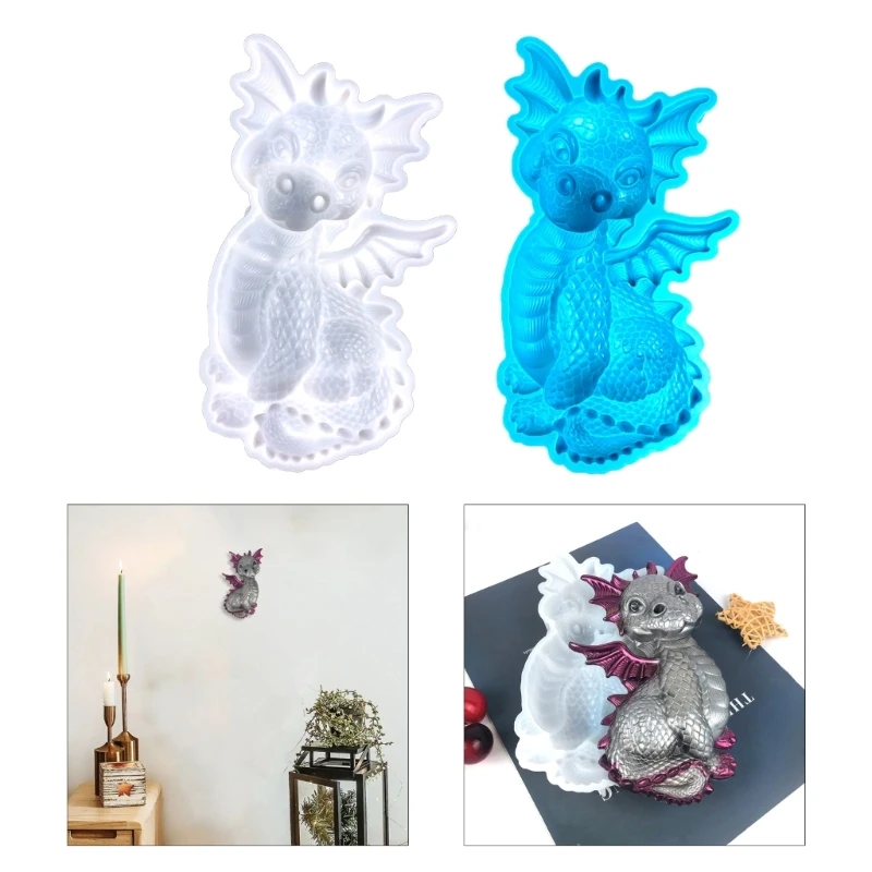 Love Shape 3D Dragon Silicone Resin Mold - Wall Hanging Decoration and  Desktop Ornament