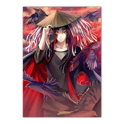 Japanese Anime Naruto and Sasuke HD Frameless Canvas Art - Home Wall Decoration Poster - 55X90 Unframed (AAS - 14)