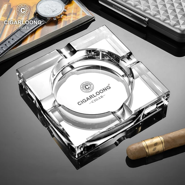 デスクトップ上の灰皿 ブラックガラス灰皿 ホテル ホーム リビングルーム オフィス 透明灰皿 灰皿 (Mサイズ)  DancJulieライトラグジュアリー高級たばこ灰皿 ファッション創造的デザイン ホーム/リビングルーム/オフィス/ホテル多場面対応 AOBOPO  ライトラグジュアリー高級 ... 灰皿 ブラウンガラス灰皿 ホテル ホーム リビングルーム オフィス 透明灰皿 装飾灰皿