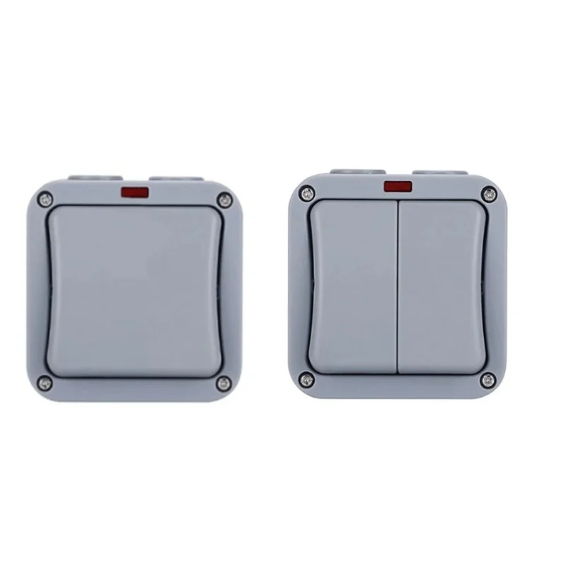 A15R -IP66 Wall Electrical Switch 220V Light Waterproof On Off Security Button With Fixation Night In The Pc Power