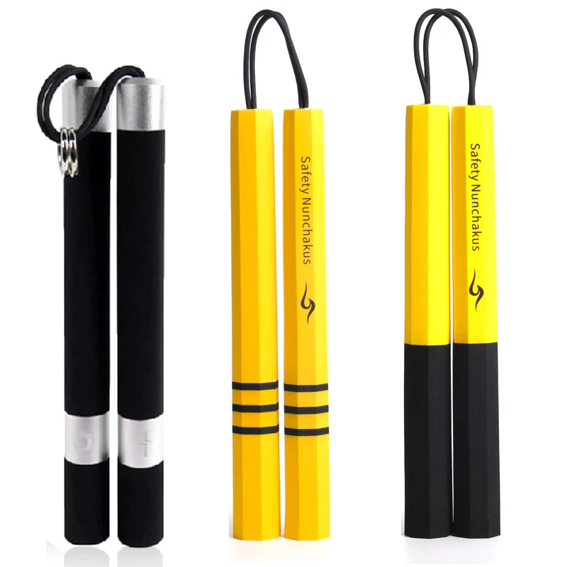 

Children Adult Nunchaku Sponge Safety Beginner Taekwondo Bruce Lee Practical Performance Staff