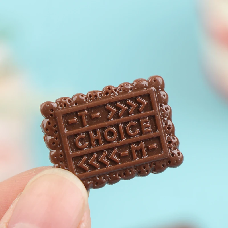 10Pcs 1:12 Dollhouse Miniature Chocolate Snacks Model Food Accessories For Doll House Decor Kids Pretend Play Toys Gift 6