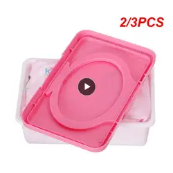 2/3PCS Wet Tissue Box Baby Wipes Storage Case Napkin Dispenser Plastic Paper Container Tissue Holder Baby Care Stroller