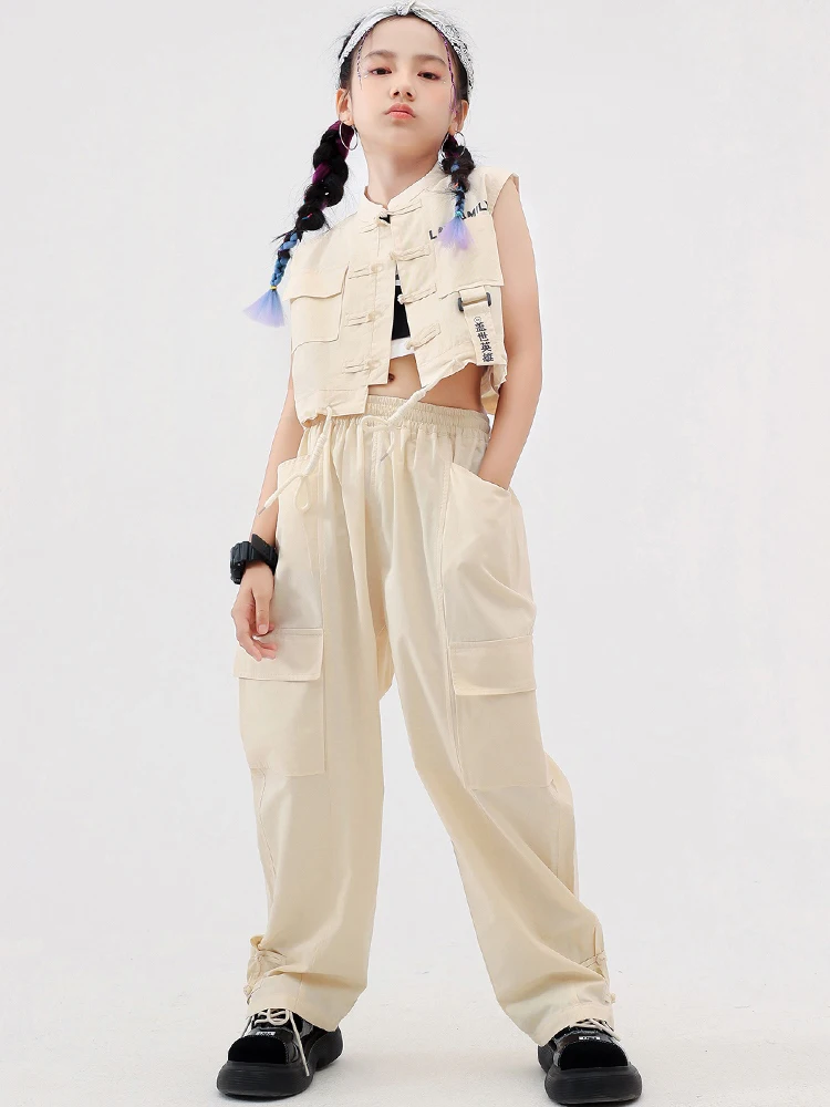 Children'S Khaki National Style Suit Tooling Costumes Boys