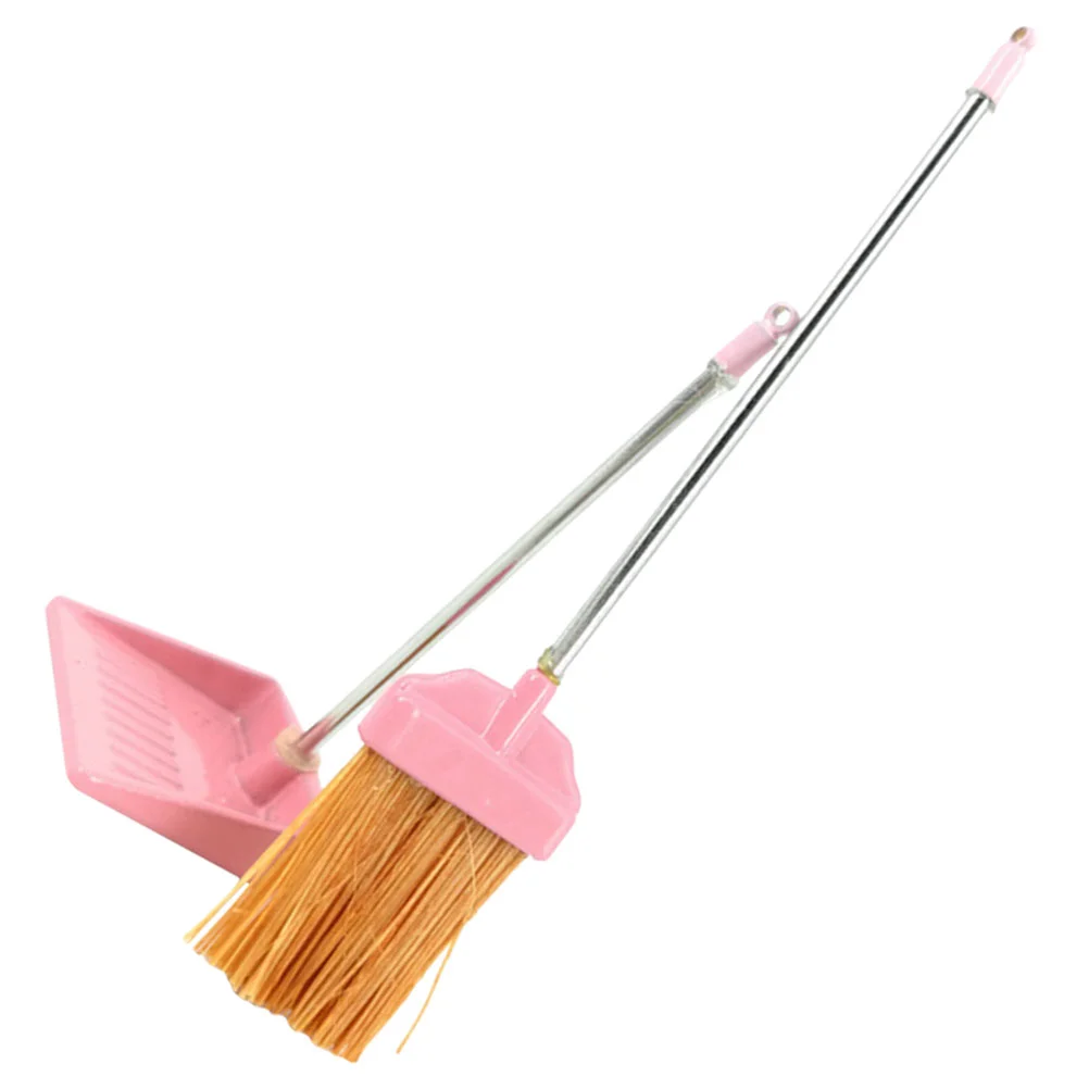 

Mini Cleaning Toy Miniature Broom Dustpan Housework Cleaning Kit Doll House Accessories